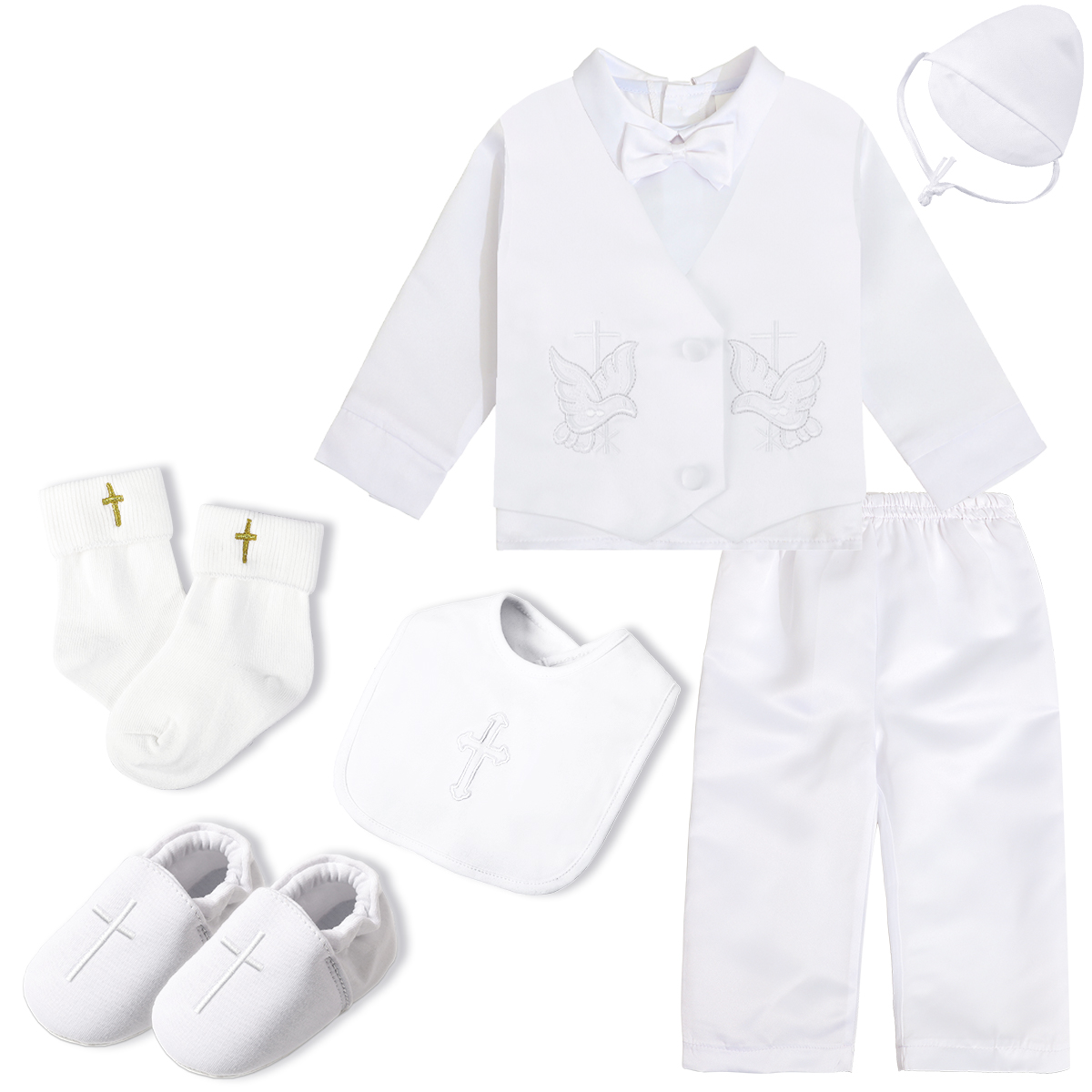 Baby Boy Suit Set Baptism - Boys Baby chrzest stroje niemowlę ślub