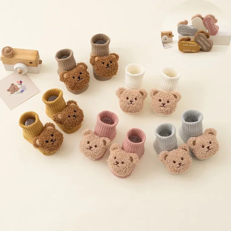 Unisex Baby Socks Non Slip - Ciepła skarpetka dziecięca Słodkie zabawki z