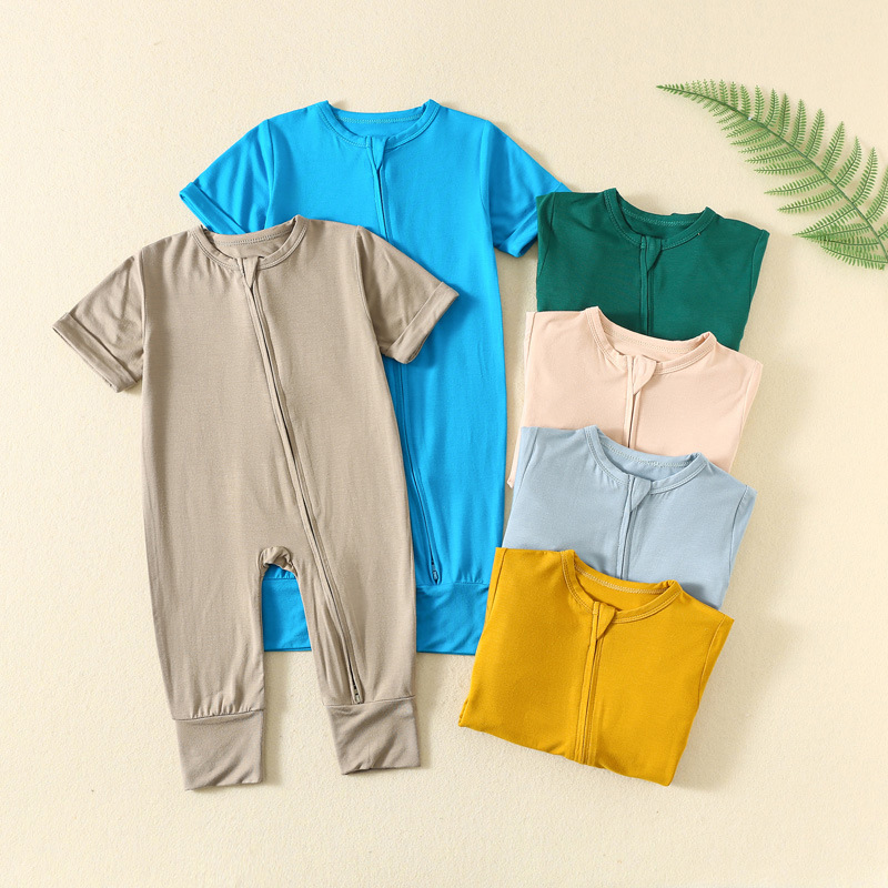 Cotton Baby Onesies Zipper - Somenie, ubranko w stylu INS, wykonane