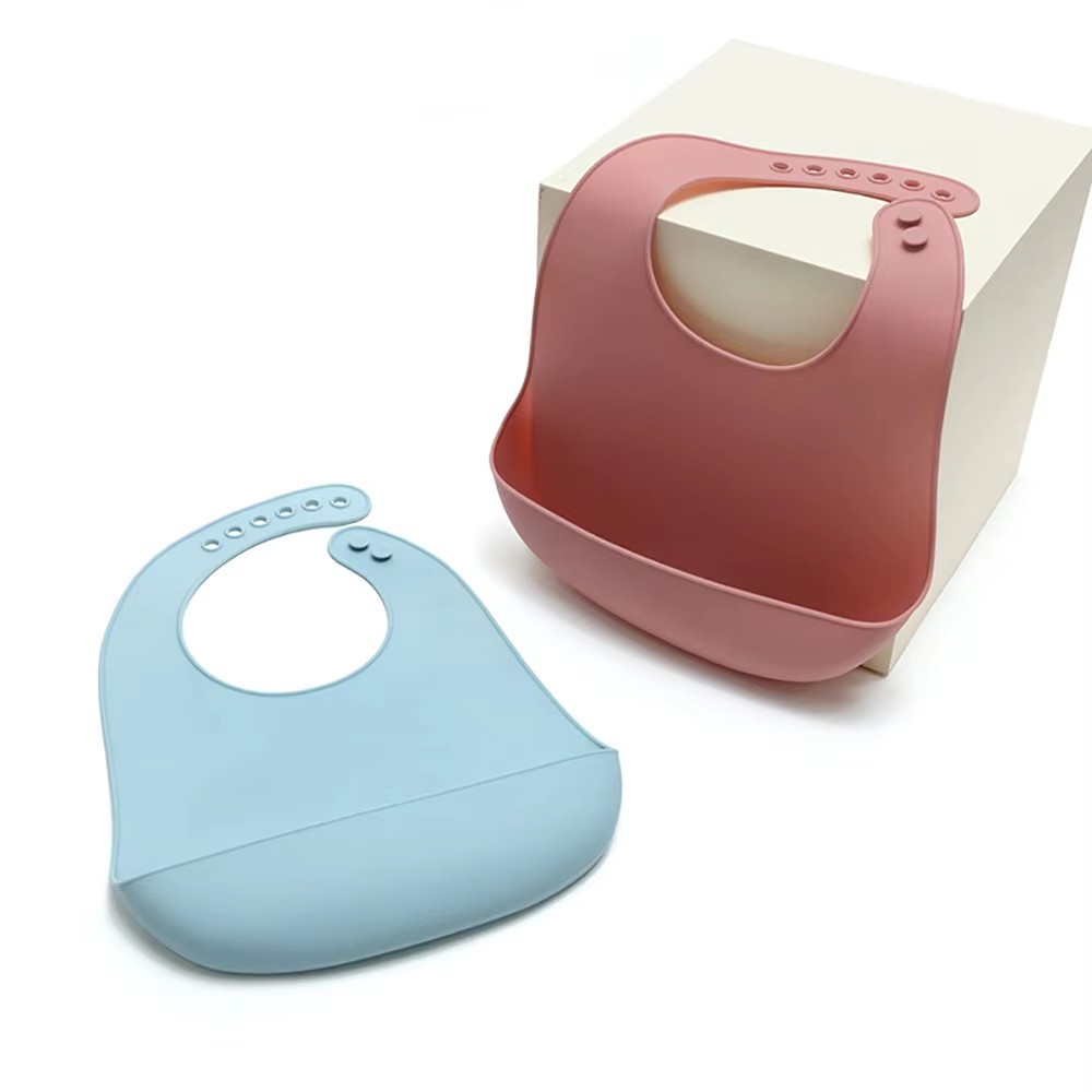 Waterproof Baby Bibs Silicone - 1 szt. Śliniak dziecięcy z silikonu