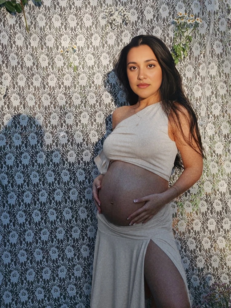 Maternity Wear - Sukienki ciążowe z odkrytymi ramionami na