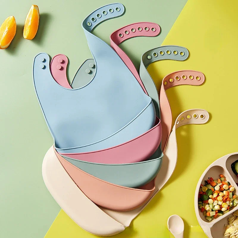1-3 szt. Śliniak dla niemowląt – Waterproof Baby Bibs Silicone recenzja i cena