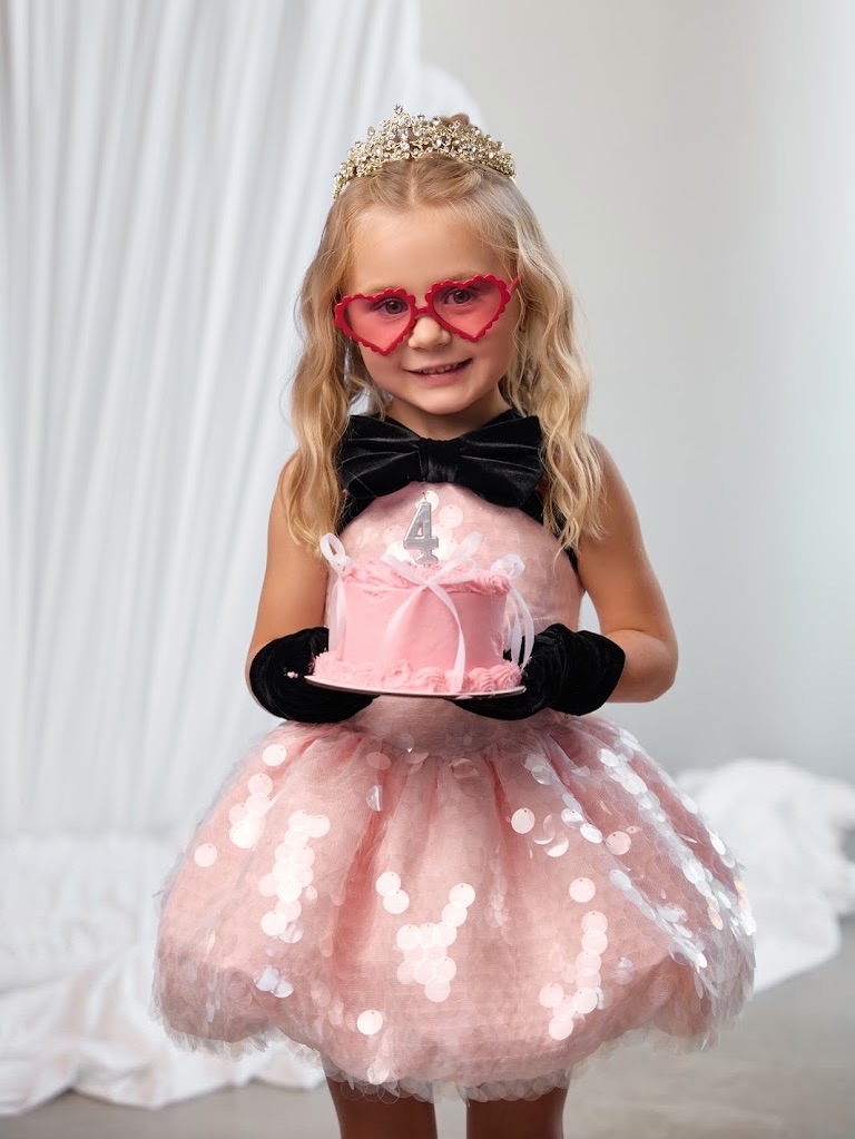 Różowa sukienka z cekinami i t – Toddler Girl Tulle Party Dress recenzja i cena