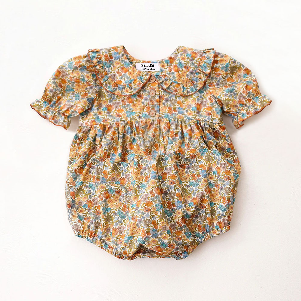 Letnie ubranko dla noworodka,  – Newborn Baby Girl Romper Floral recenzja i cena