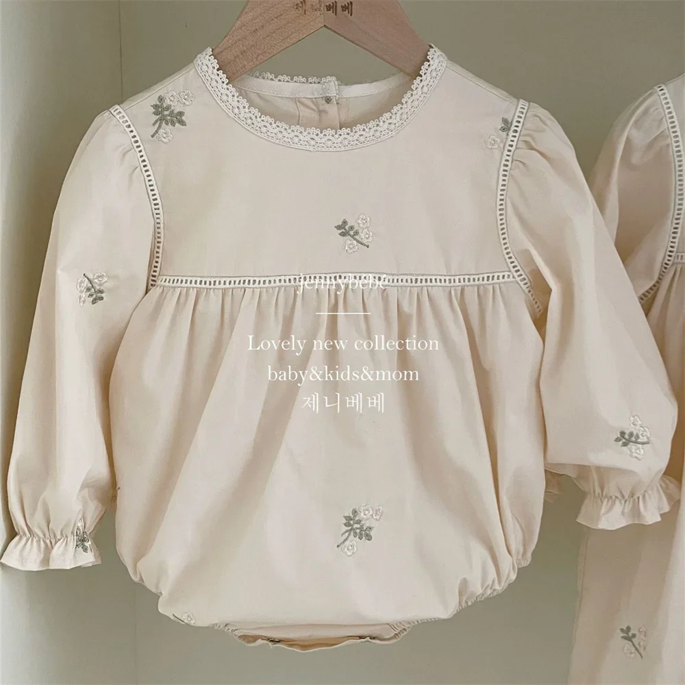 Dziewczynek haftowany kwiatowy – Newborn Baby Girl Romper Floral recenzja i cena