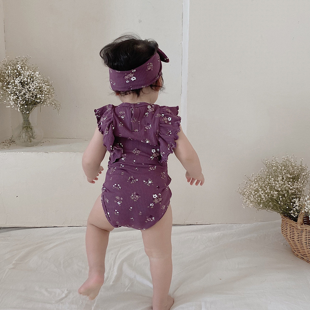 0-24M zestaw ubranek dla nowor – Newborn Baby Girl Romper Floral recenzja i cena