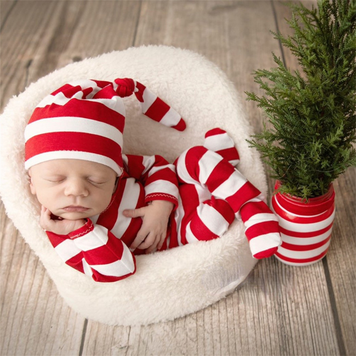 Czerwony kombinezon dla noworo – Infant Photography Props Outfit recenzja i cena