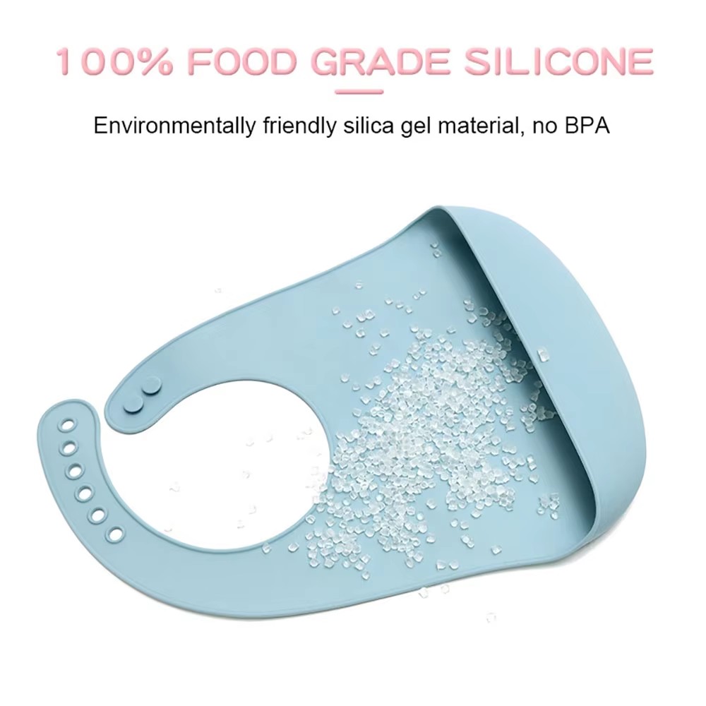 1 szt. Śliniak dziecięcy z sil – Waterproof Baby Bibs Silicone recenzja i cena