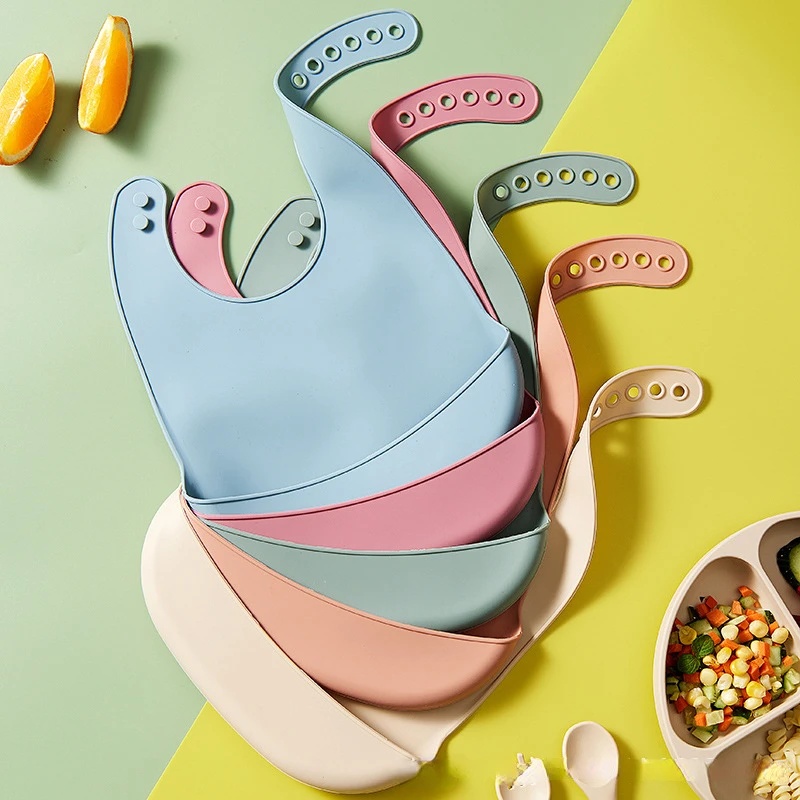 1-5 szt. Silikonowe śliniaki d – Waterproof Baby Bibs Silicone recenzja i cena