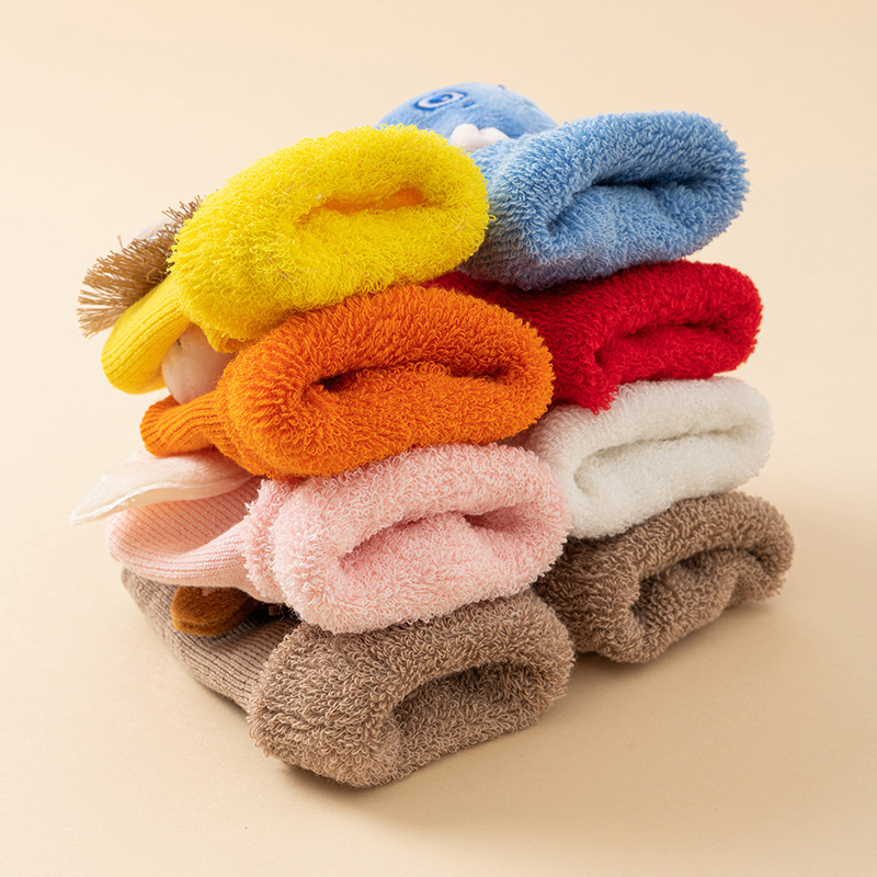 1/3/5 Par Grube Skarpetki Frot – Unisex Baby Socks Non Slip recenzja i cena