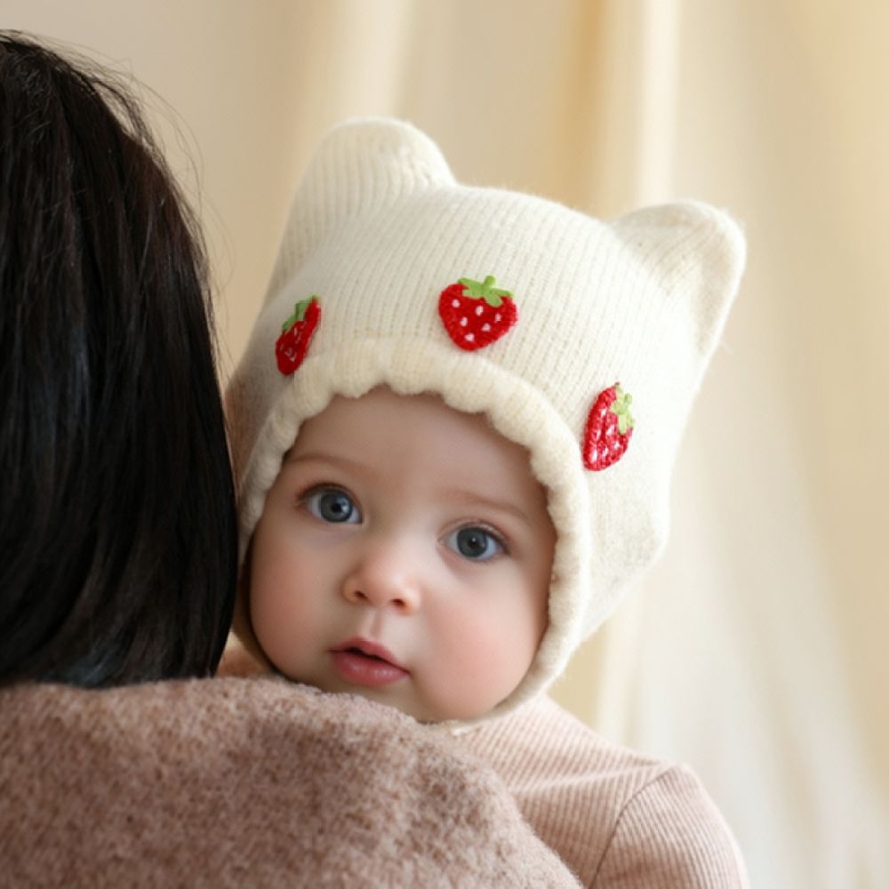 Zimowa, dziergana czapka dla n – Infant Beanie Hat With Ears recenzja i cena